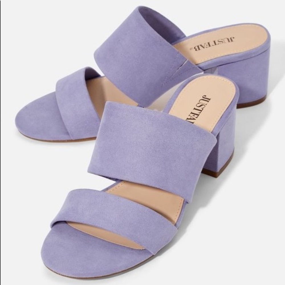 Lilac Block Heel Sandal